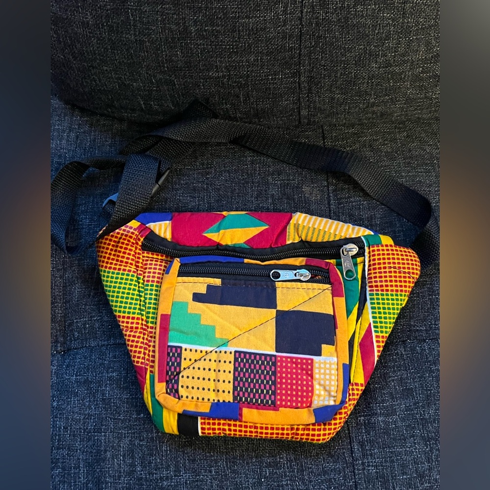 Multicolor Patchwork Fanny Pack - Picture 2 of 6